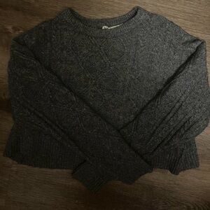 No Boundaries dark gray comfy cropped sweater